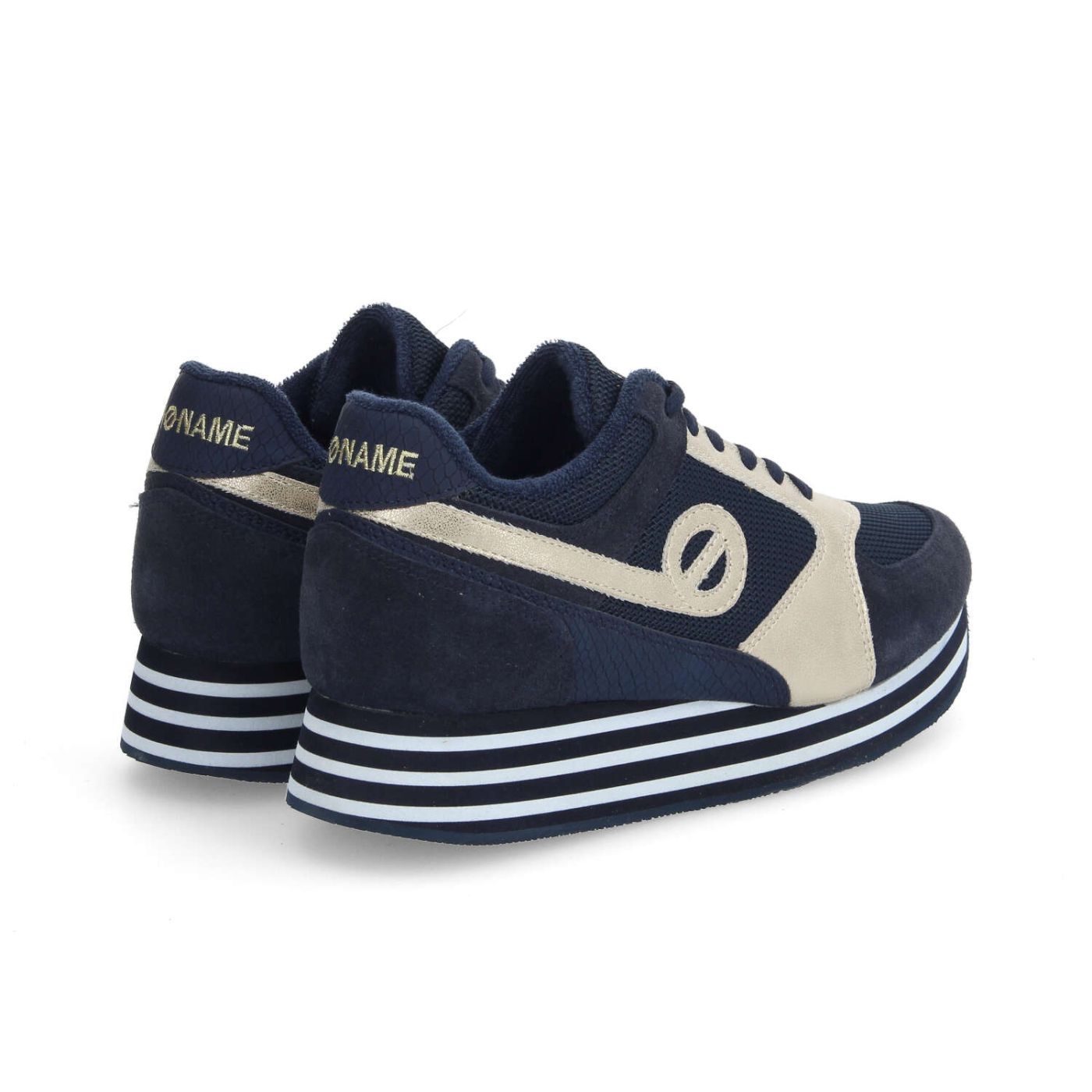 PARKO JOGGER W - KNIT/SUEDE/GLOW - BLU MARINO/DORATO